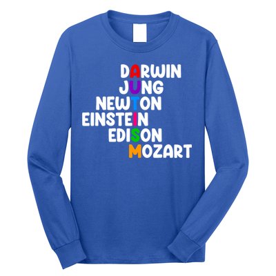 Autism Support Darwin Jung Newton Einstein Edison Mozart Long Sleeve Shirt