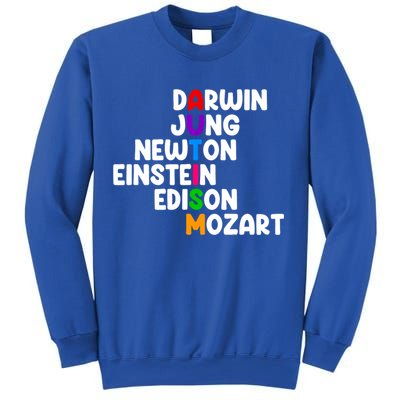 Autism Support Darwin Jung Newton Einstein Edison Mozart Sweatshirt