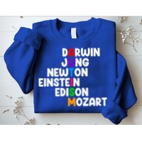 Autism Support Darwin Jung Newton Einstein Edison Mozart Sweatshirt