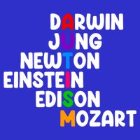 Autism Support Darwin Jung Newton Einstein Edison Mozart Button