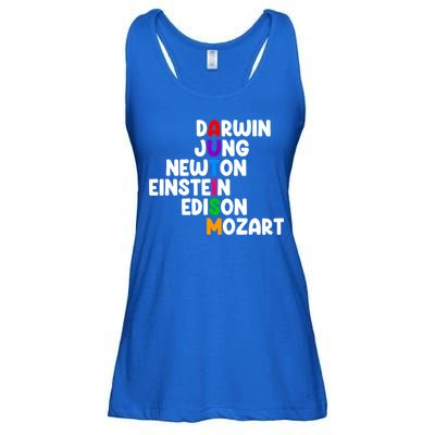 Autism Support Darwin Jung Newton Einstein Edison Mozart Ladies Essential Flowy Tank