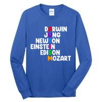 Autism Support Darwin Jung Newton Einstein Edison Mozart Tall Long Sleeve T-Shirt