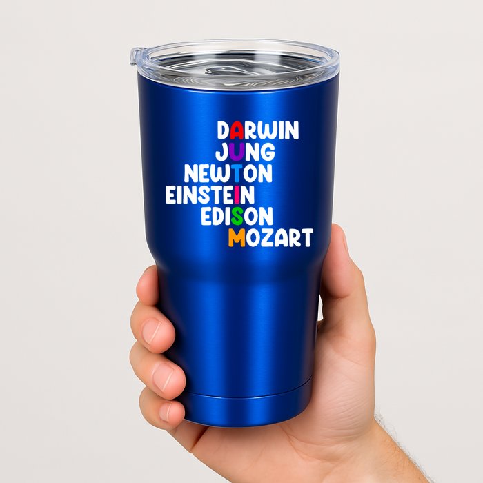 Autism Support Darwin Jung Newton Einstein Edison Mozart Tumbler