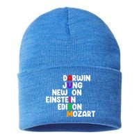 Autism Support Darwin Jung Newton Einstein Edison Mozart Sustainable Knit Beanie