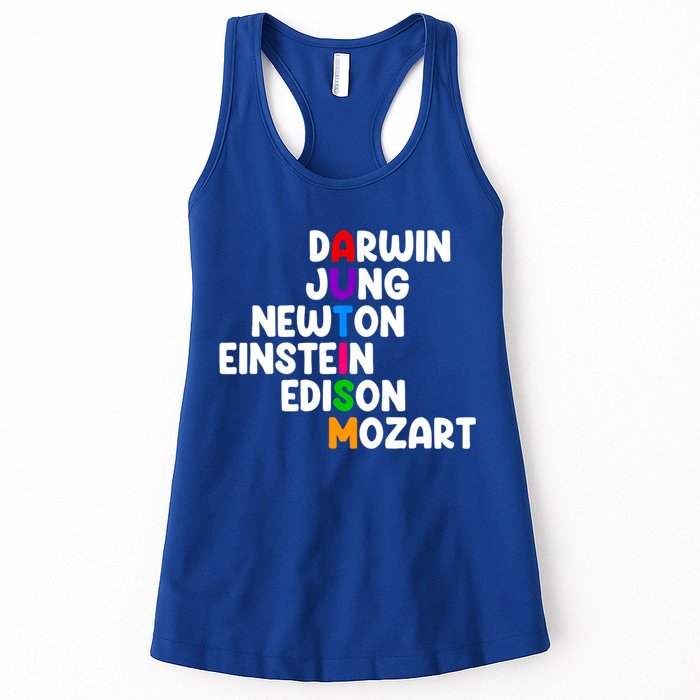 Autism Support Darwin Jung Newton Einstein Edison Mozart Womens Tank Top