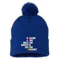 Autism Support Darwin Jung Newton Einstein Edison Mozart Pom Pom 12in Knit Beanie