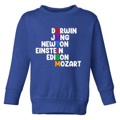 Autism Support Darwin Jung Newton Einstein Edison Mozart Toddler Sweatshirt