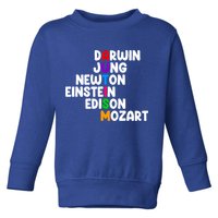 Autism Support Darwin Jung Newton Einstein Edison Mozart Toddler Sweatshirt