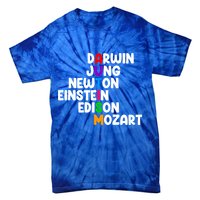 Autism Support Darwin Jung Newton Einstein Edison Mozart Tie-Dye T-Shirt