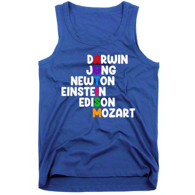 Autism Support Darwin Jung Newton Einstein Edison Mozart Tank Top
