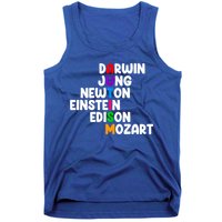 Autism Support Darwin Jung Newton Einstein Edison Mozart Tank Top
