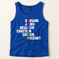 Autism Support Darwin Jung Newton Einstein Edison Mozart Tank Top