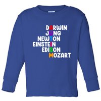 Autism Support Darwin Jung Newton Einstein Edison Mozart Toddler Long Sleeve Shirt