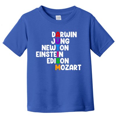 Autism Support Darwin Jung Newton Einstein Edison Mozart Toddler T-Shirt
