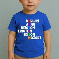 Autism Support Darwin Jung Newton Einstein Edison Mozart Toddler T-Shirt