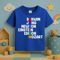 Autism Support Darwin Jung Newton Einstein Edison Mozart Toddler T-Shirt