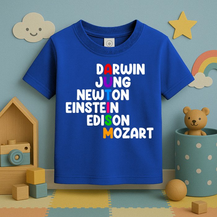 Autism Support Darwin Jung Newton Einstein Edison Mozart Toddler T-Shirt