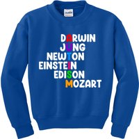 Autism Support Darwin Jung Newton Einstein Edison Mozart Kids Sweatshirt