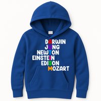 Autism Support Darwin Jung Newton Einstein Edison Mozart Kids Hoodie