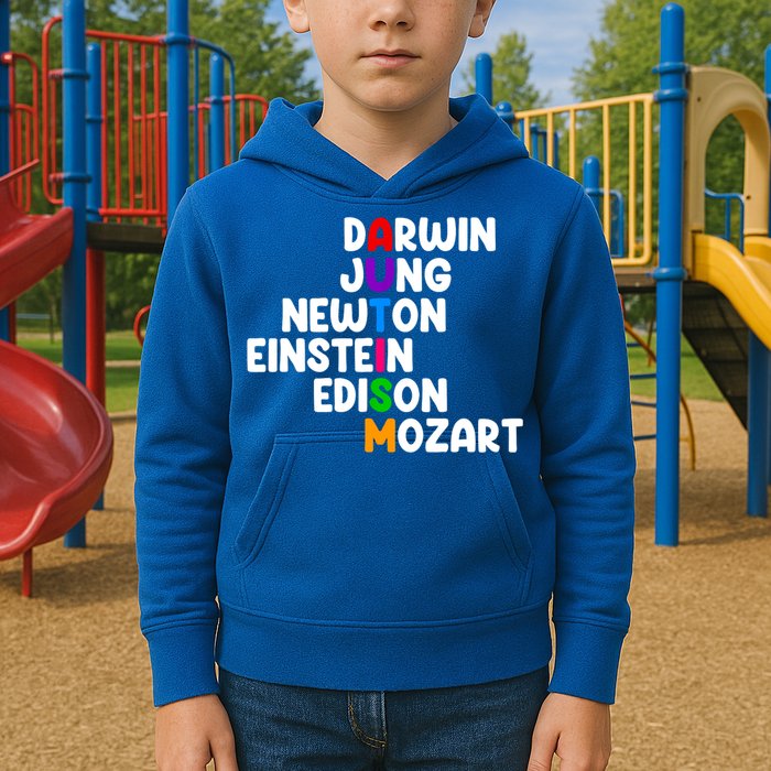 Autism Support Darwin Jung Newton Einstein Edison Mozart Kids Hoodie