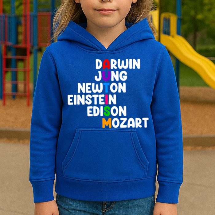 Autism Support Darwin Jung Newton Einstein Edison Mozart Kids Hoodie