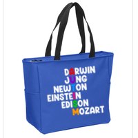 Autism Support Darwin Jung Newton Einstein Edison Mozart Zip Tote Bag