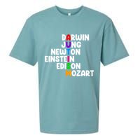 Autism Support Darwin Jung Newton Einstein Edison Mozart Sueded Cloud Jersey T-Shirt