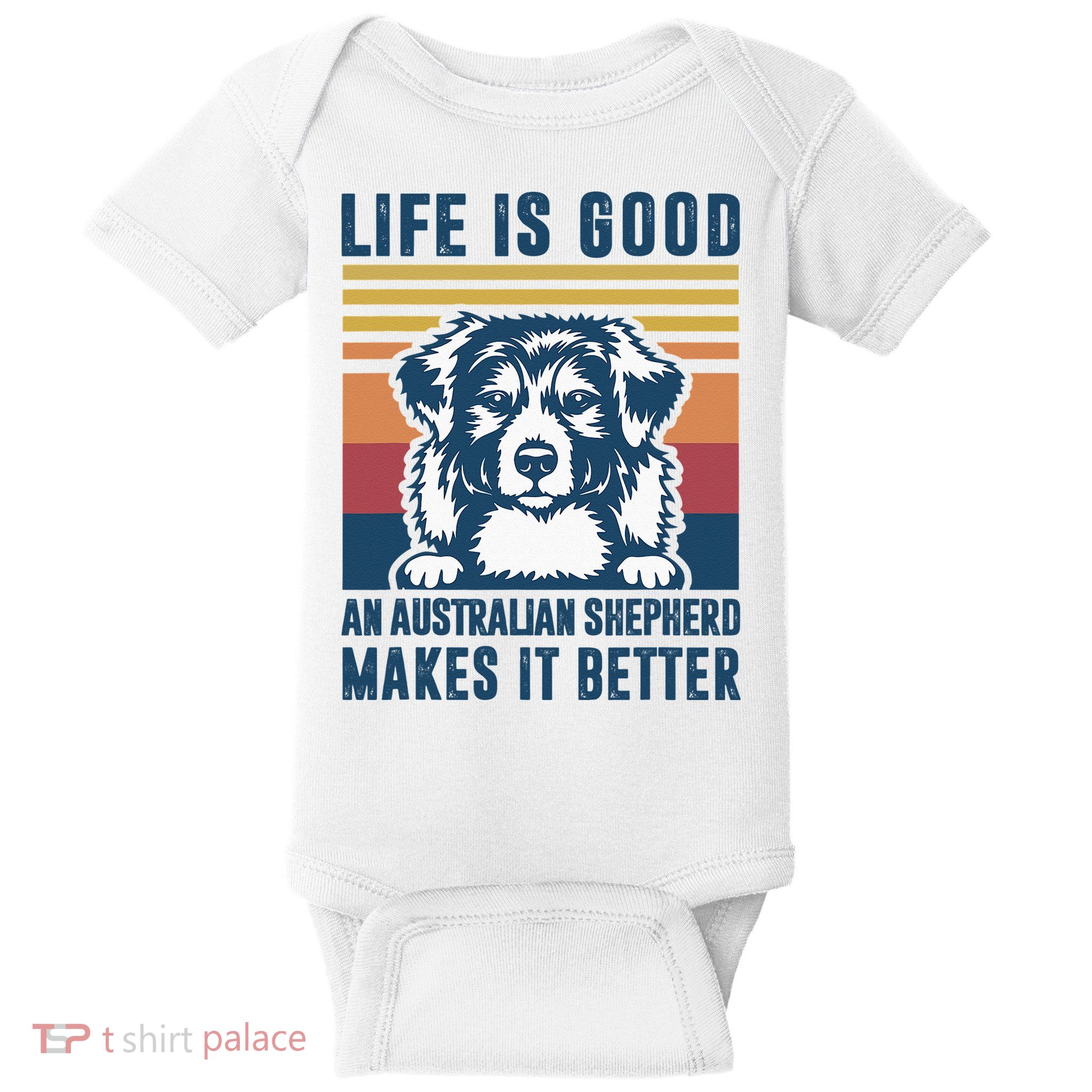 Australian Shepherd Dog Gifts Men Women Australian Shepherd Baby Bodysuit