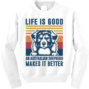 Australian Shepherd Dog Gifts Men Women Australian Shepherd Kids Sweatshirt