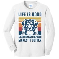 Australian Shepherd Dog Gifts Men Women Australian Shepherd Kids Long Sleeve Shirt