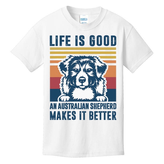 Australian Shepherd Dog Gifts Men Women Australian Shepherd Kids T-Shirt