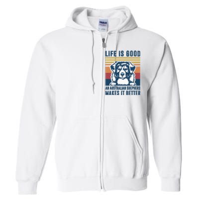 Australian Shepherd Dog Gifts Men Women Australian Shepherd Full Zip Hoodie