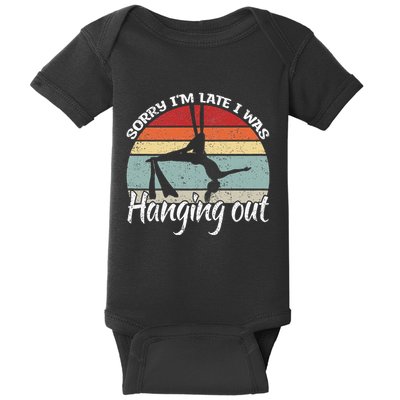 Aerial Silk Dancer Aerialist & Aerial Yoga Baby Bodysuit