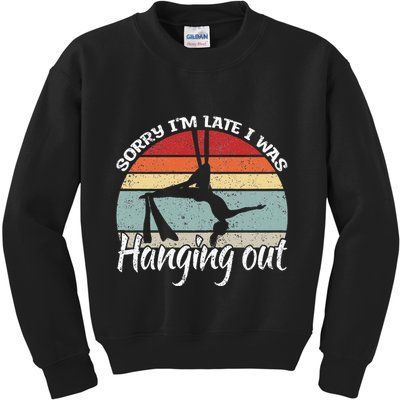 Aerial Silk Dancer Aerialist & Aerial Yoga Kids Sweatshirt