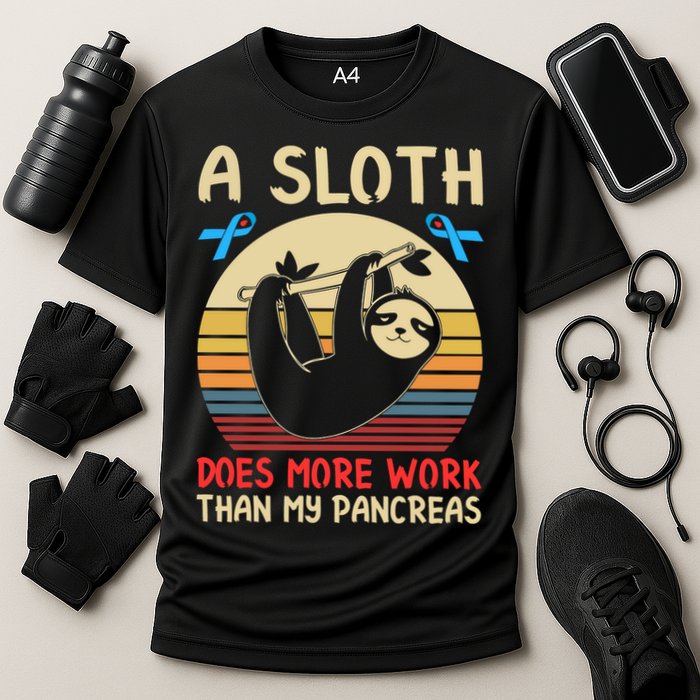 A Sloth Does More Work Than My Pancreas Performance Shirt