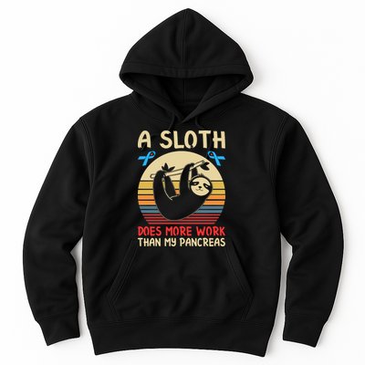 A Sloth Does More Work Than My Pancreas Hoodie