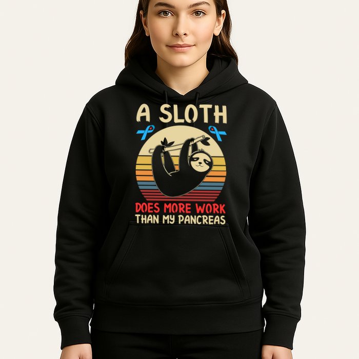 A Sloth Does More Work Than My Pancreas Hoodie