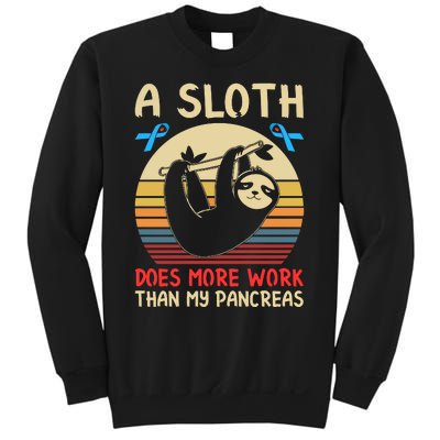 A Sloth Does More Work Than My Pancreas Sweatshirt