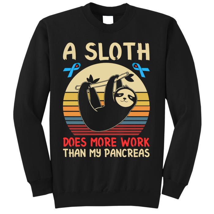 A Sloth Does More Work Than My Pancreas Sweatshirt