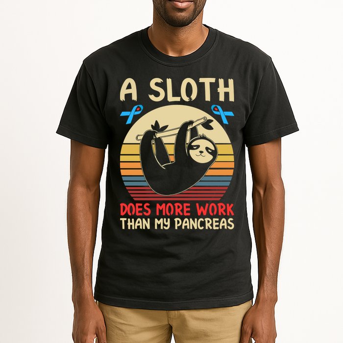 A Sloth Does More Work Than My Pancreas Tall T-Shirt