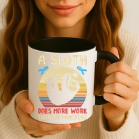 A Sloth Does More Work Than My Pancreas Mug
