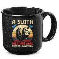 A Sloth Does More Work Than My Pancreas 15oz Campfire Ceramic Mug