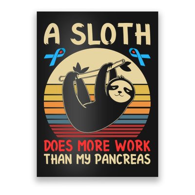 A Sloth Does More Work Than My Pancreas Poster