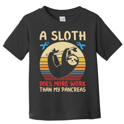 A Sloth Does More Work Than My Pancreas Toddler T-Shirt
