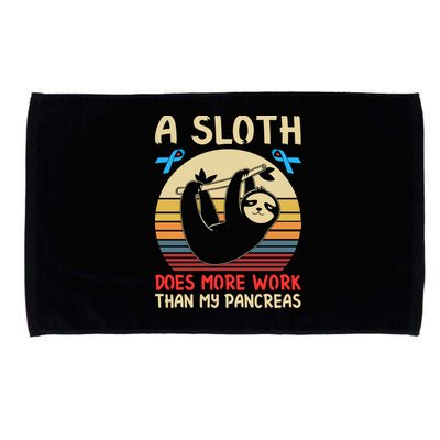 A Sloth Does More Work Than My Pancreas Microfiber Hand Towel