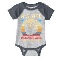 A Sloth Does More Work Than My Pancreas Infant Baby Jersey Bodysuit
