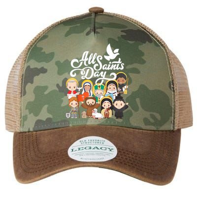 All Saints Day Kids Catholic St Francis Therese Joan Of Arc Legacy Tie Dye Trucker Hat