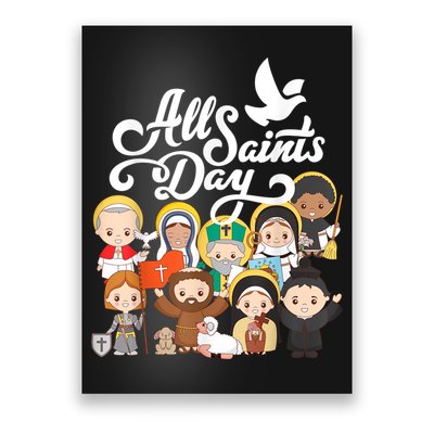 All Saints Day Kids Catholic St Francis Therese Joan Of Arc Poster