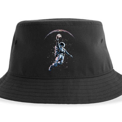 Astronaut Slam Dunk Space Basketball Sustainable Bucket Hat