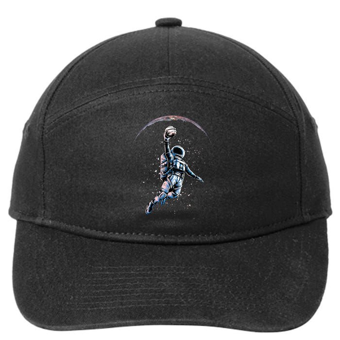 Astronaut Slam Dunk Space Basketball 7-Panel Snapback Hat